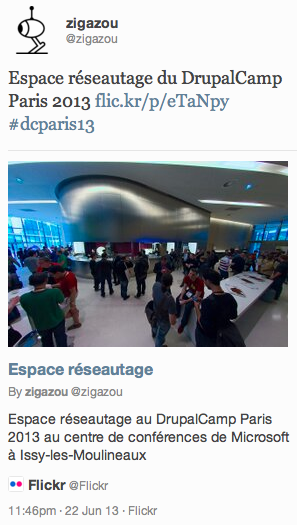 Tweet de zigazou : l'espace détente du Drupalcamp
